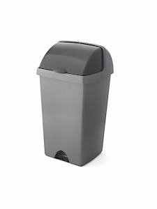 Addis Roll Bin 48L Metallic