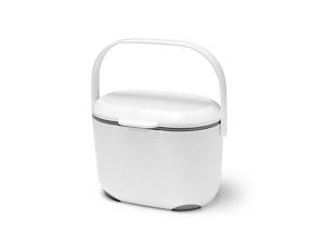 Addis Compost Caddy Wht Met