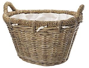 Rosewood Rattan Basket