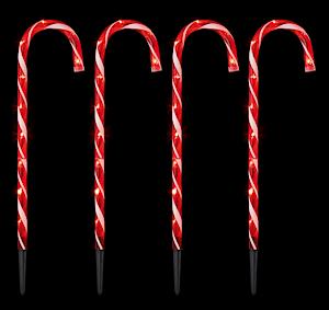 Prem Candy Cane Path Lights Red