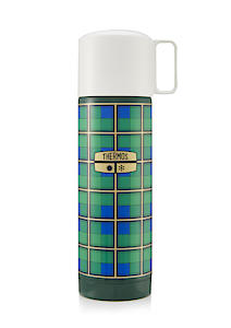 Thermos Plaid Flask Green